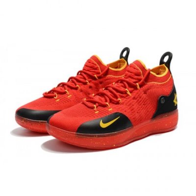 Nike Erkek Kd 11 University Kırmızı / Siyah / Sarı Basketbol Ayakkabısı Türkiye - DM35KFEC